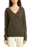 VINCE WEEKEND V-NECK CASHMERE SWEATER