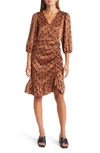 Vero Moda Essi Faux Wrap Dress In Aztec Aop/catya