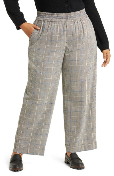Madewell Carley Plaid Wide Leg Pants In Riviera Coast ModeSens