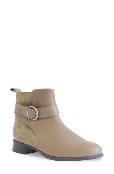 Munro Chestnut Bootie In Taupe/ Sesame Combo