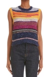 Chloé Striped Cashmere And Wool-blend Vest In Multicolor 2