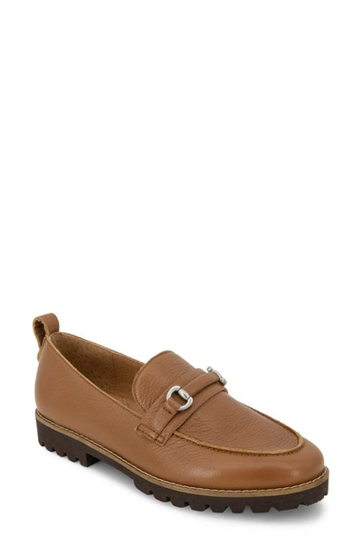 Gentle Souls By Kenneth Cole Eugene Lug Bit Loafer In Cognac