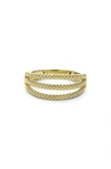 Lagos Signature Caviar Stack Ring In Gold