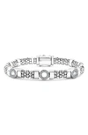 Lagos Caviar Spark Diamond Station Rope Bracelet In Silver