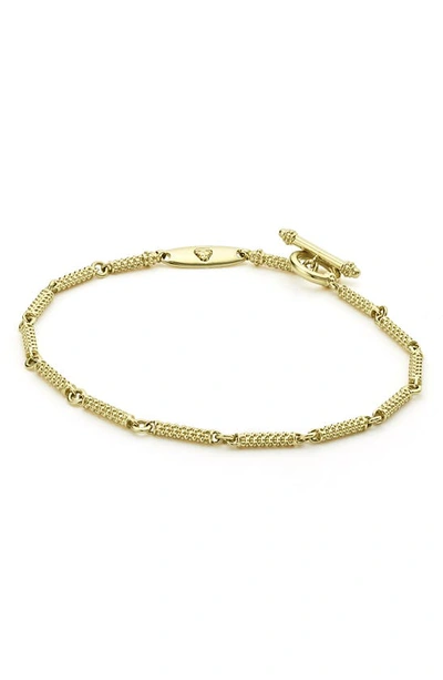 Lagos Signature Caviar Station Bracelet In Gold