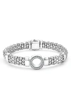 Lagos Caviar Spark Diamond Station Rope Bracelet In Silver Diamond