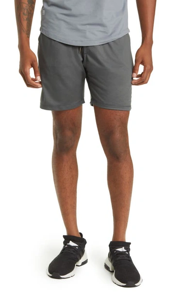 Barbell Apparel Recover Drawstring Shorts In Charcoal