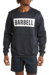 Barbell Apparel Crucial Fleece Crewneck Sweatshirt In Black