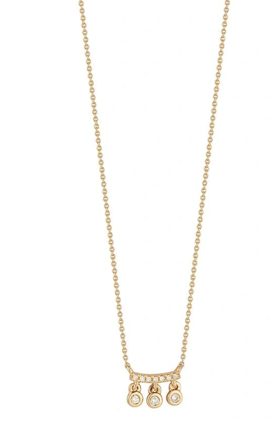 Dana Rebecca Designs Lulu Jack Diamond Charm Bar Pendant Necklace In Yellow Gold