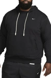 Nike Men's Standard Issue Dri-fit Pullover Basketball Hoodie In Black/pale Ivory