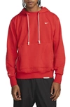 Nike Dri-fit Standard Issue Hoodie Sweatshirt In University Red/ Pale Ivory
