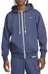 Nike Men's Standard Issue Dri-fit Full-zip Basketball Hoodie In Blue