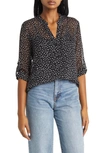 Kut From The Kloth Jasmine Top In Normandy Dot Black