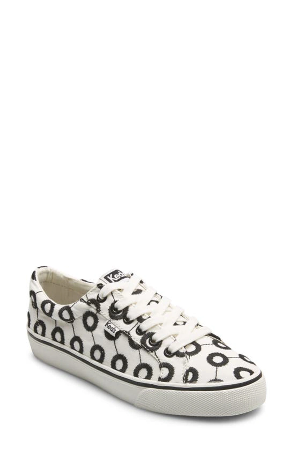 ★Keds★ Jump Kick Mode Embroidery_5WF66254E_120 Keds Jump Kick Mod Embroidered Sneaker In White/ Black