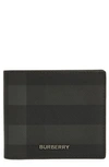BURBERRY CHECK CANVAS BIFOLD WALLET
