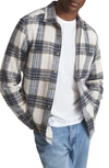 REISS METHOD PLAID RIPSTOP FLANNEL BUTTON-UP SHIRT