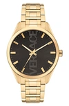Versace V-vertical Bracelet Watch, 42mm In Ip Yellow Gold