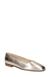 Bella Vita Vivien Womens Leather Dressy Pointed Toe Flats In Champagne Leather