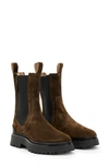 Allsaints Amber Chelsea Boot In Khaki Green