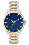 Versace Men's Ion-plated Goldtone & Stainless Steel Bracelet Watch In Two Tone