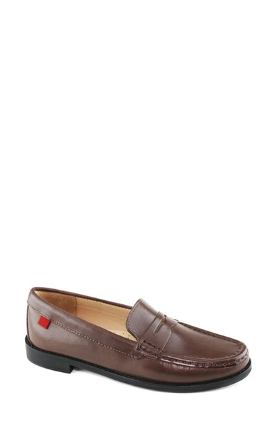 Marc Joseph New York Kids' East Village Penny Loafer In Brown Napa
