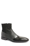 Bruno Magli Men's Armando Ombré-toe Leather Zip Booties In Black