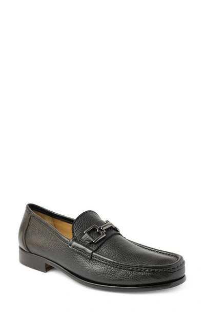 Bruno Magli Men's Trieste Horse-bit Leather Loafers In Black Cervo