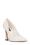 Nine West Tenry Pointed Toe Pump In White