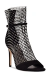Nine West Imery Rhinestone Fishnet Bootie In Black