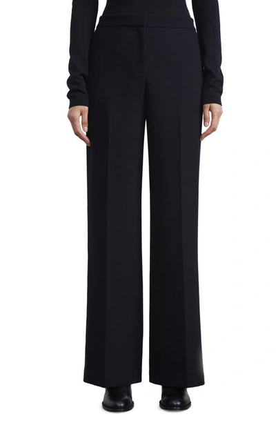 Lafayette 148 Plus-size Dalton Pant In Kindwool Nouveau Crepe In Navy