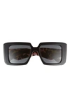 Prada 51mm Square Sunglasses In Black