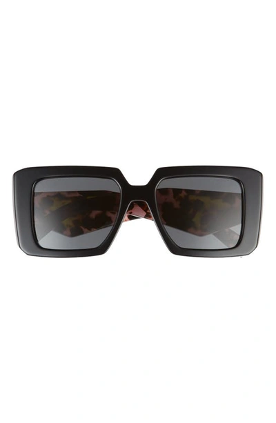 Prada 51mm Square Sunglasses In Black