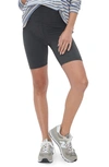 Hatch The Ultimate Maternity Bike Shorts In Charcoal