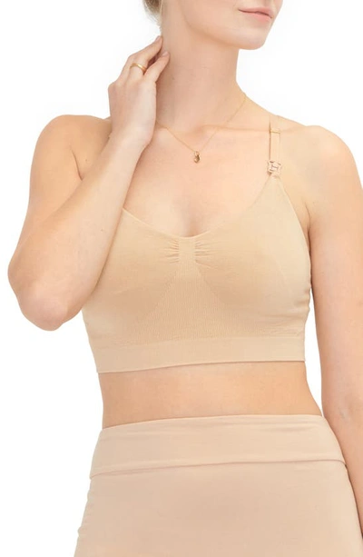 Hatch The Essential Pumping Nursing Bra In Sand