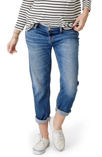 Hatch The Boyfriend Maternity Jeans In Indigo