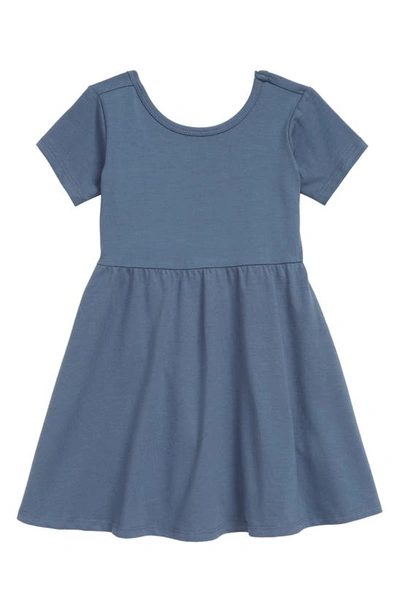 Nordstrom Kids' Everyday A-line Knit Dress In Blue Del Mar