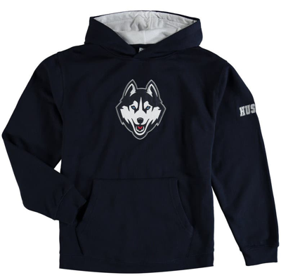 Stadium Athletic Kids' Youth  Navy Uconn Huskies Big Logo Pullover Hoodie
