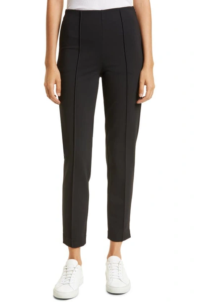 Atm Anthony Thomas Melillo High Waist Crop Pants In Deep Navy