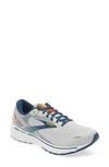 Brooks Ghost 14 Running Shoe In Grey/titan/maize