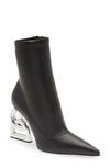 Dolce & Gabbana Dg Pop Leather Ankle Boots In 80999 Black