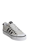Adidas Originals Nizza Platform Sneaker In Grey/ Core Black/ White