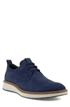 Ecco St.1 Hybrid Perforated Plain Toe Derby In Night Blue