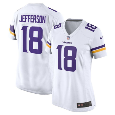 Nike Justin Jefferson White Minnesota Vikings Game Jersey