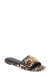 Tory Burch Women's Eleanor Slide Sandals In Leopard/perfect Black