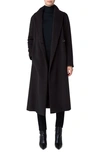 Akris Punto Wool Blend Coat In Slate