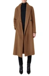 Akris Punto Wool Blend Coat In Malt