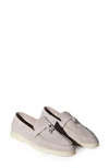 Loro Piana Summer Charms Loafer In Pearl Powder