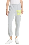 Freecity Large Logo Sweatpants In Silver Rock