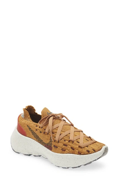 Nike Women's Space Hippie 04 Shoes In Wheat/dark Beetroot/black