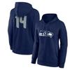 Fanatics Women's  Dk Metcalf Navy Seattle Seahawks Player Icon Name And Number V-neck Pullover Hoodie In Navy